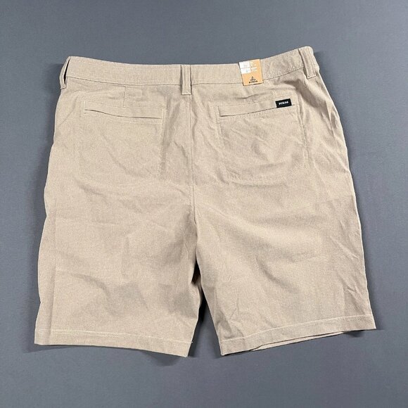 NEW PrAna Shorts Mens 40 Brown Tan 8 Inch Chino Lightweight Adventure Hybridizer - Picture 4 of 13